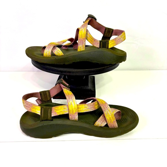 Chaco Women's Sandals in Purple and Yellow Size 9 - Picture 1 of 5